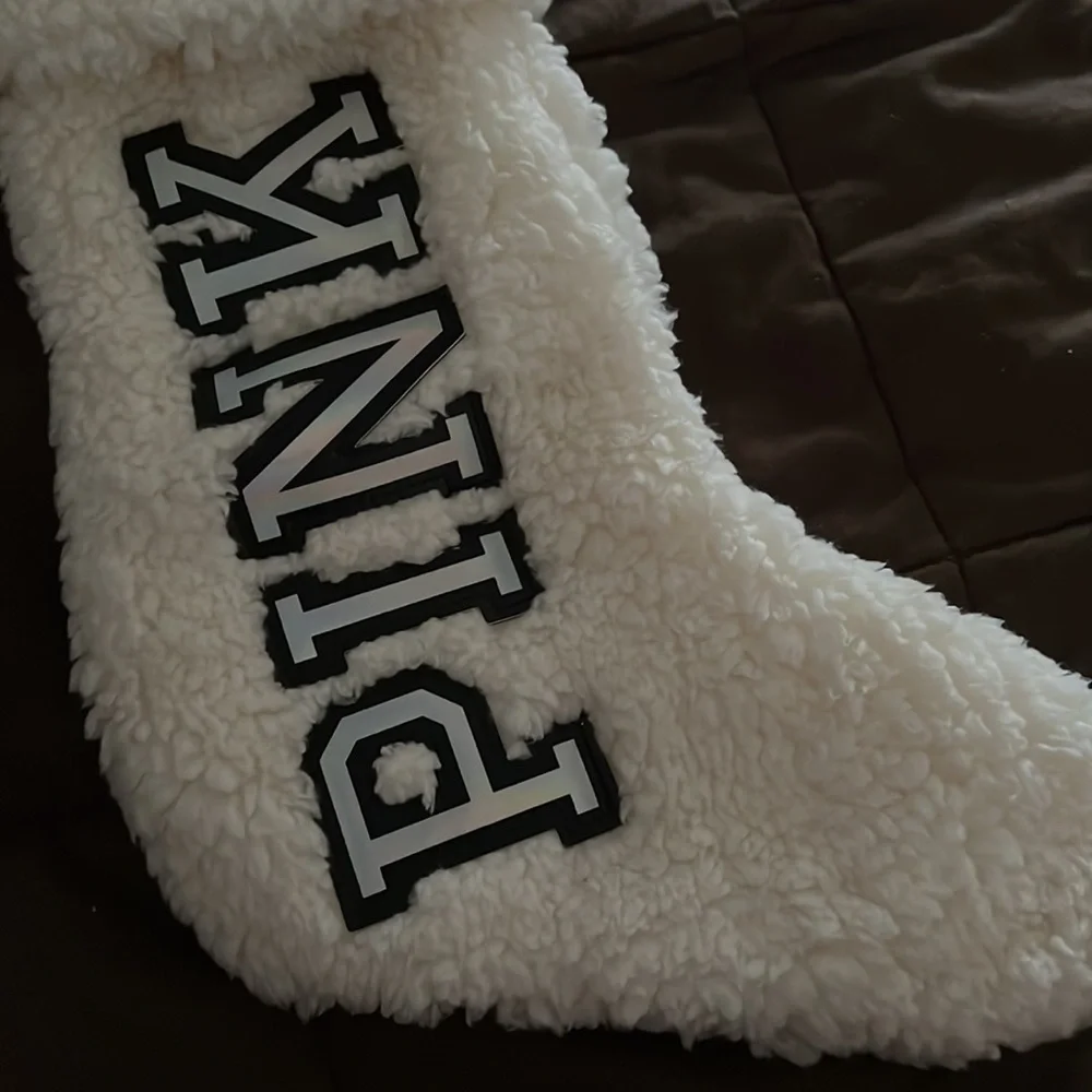 PINK Victorias Secret white sherpa